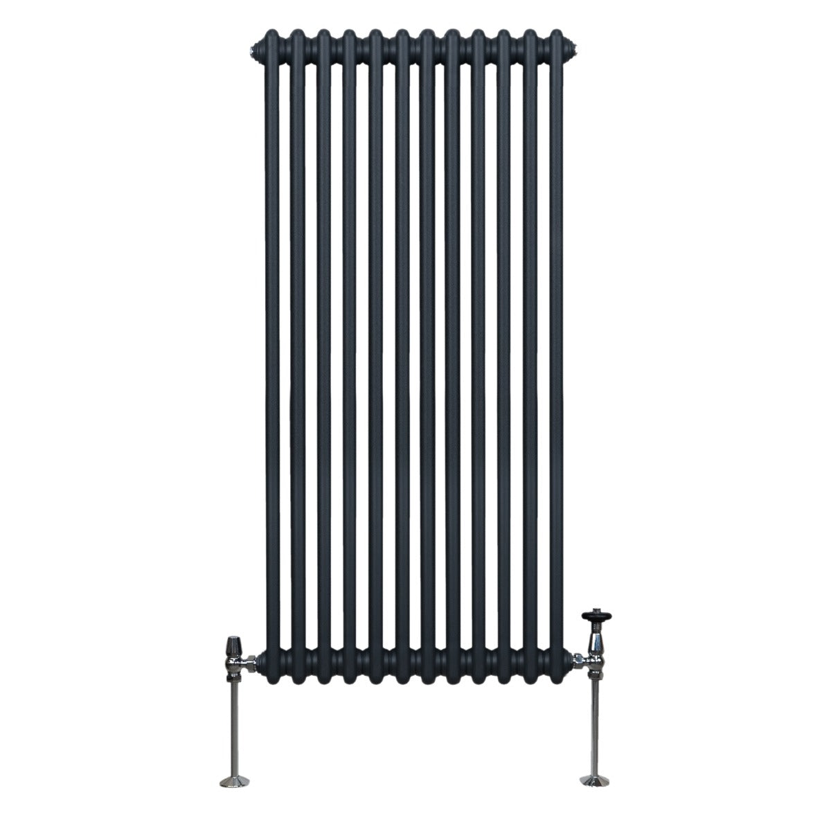Traditional 2 Column Radiator - 1500 x 562mm - Anthracite Grey - Used - Acceptable