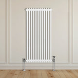 Traditional 2 Column Radiator - 1500 x 562mm - White - Used - Good