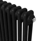 Traditional 2 Column Radiator - 1500 x 562mm - Black - Used - Good