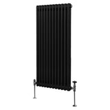 Traditional 2 Column Radiator - 1500 x 562mm - Black - Used - Acceptable