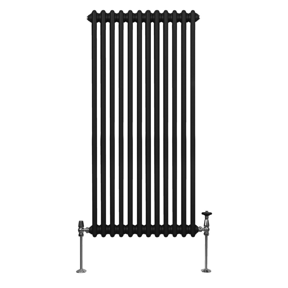 Traditional 2 Column Radiator - 1500 x 562mm - Black - Used - Acceptable