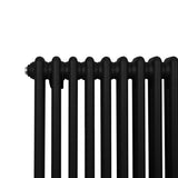 Traditional 2 Column Radiator - 1500 x 562mm - Black - Used - Acceptable