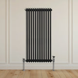 Traditional 2 Column Radiator - 1500 x 562mm - Black - Used - Very Good