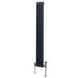 Traditional 2 Column Radiator - 1800 x 202mm - Anthracite Grey - Used - Very Good