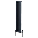 Traditional 2 Column Radiator - 1800 x 292mm - Anthracite Grey - Used - Good