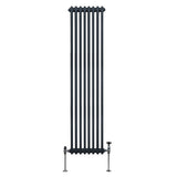 Traditional 2 Column Radiator - 1800 x 382mm - Anthracite Grey - Like New