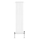 Traditional 2 Column Radiator - 1800 x 382mm - White - Used - Good