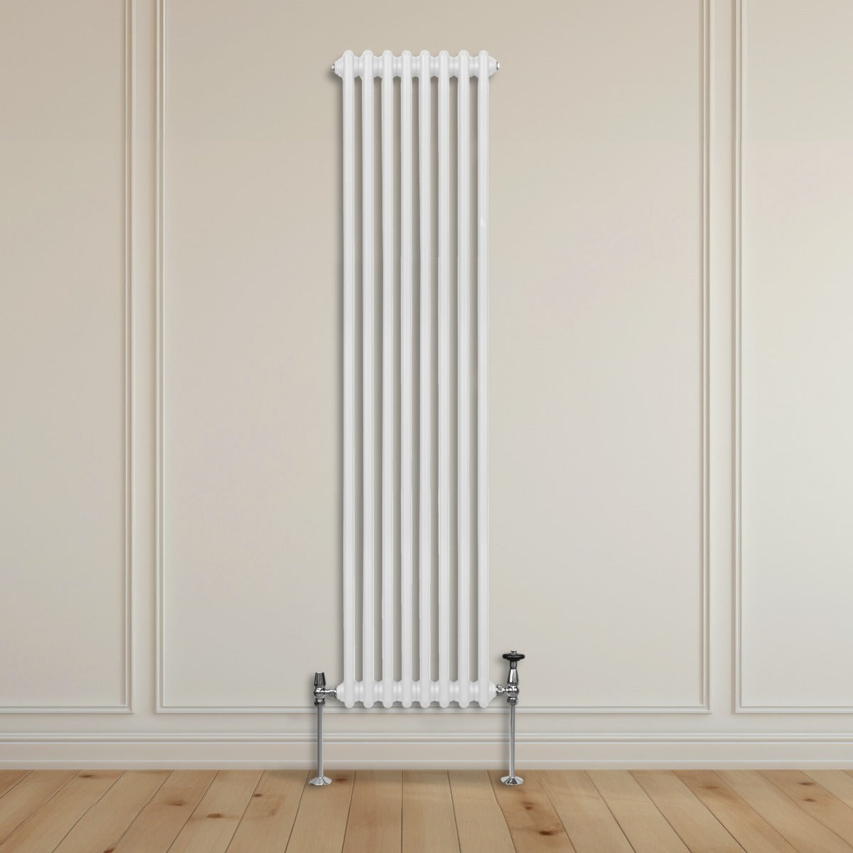 Traditional 2 Column Radiator - 1800 x 382mm - White - Used - Very Good