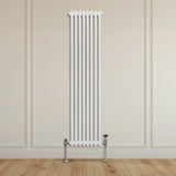 Traditional 2 Column Radiator - 1800 x 382mm - White - Used - Very Good