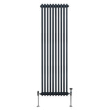 Traditional 2 Column Radiator - 1800 x 472mm - Anthracite Grey - Like New
