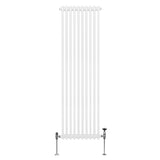 Traditional 2 Column Radiator - 1800 x 472mm - White - Used - Good