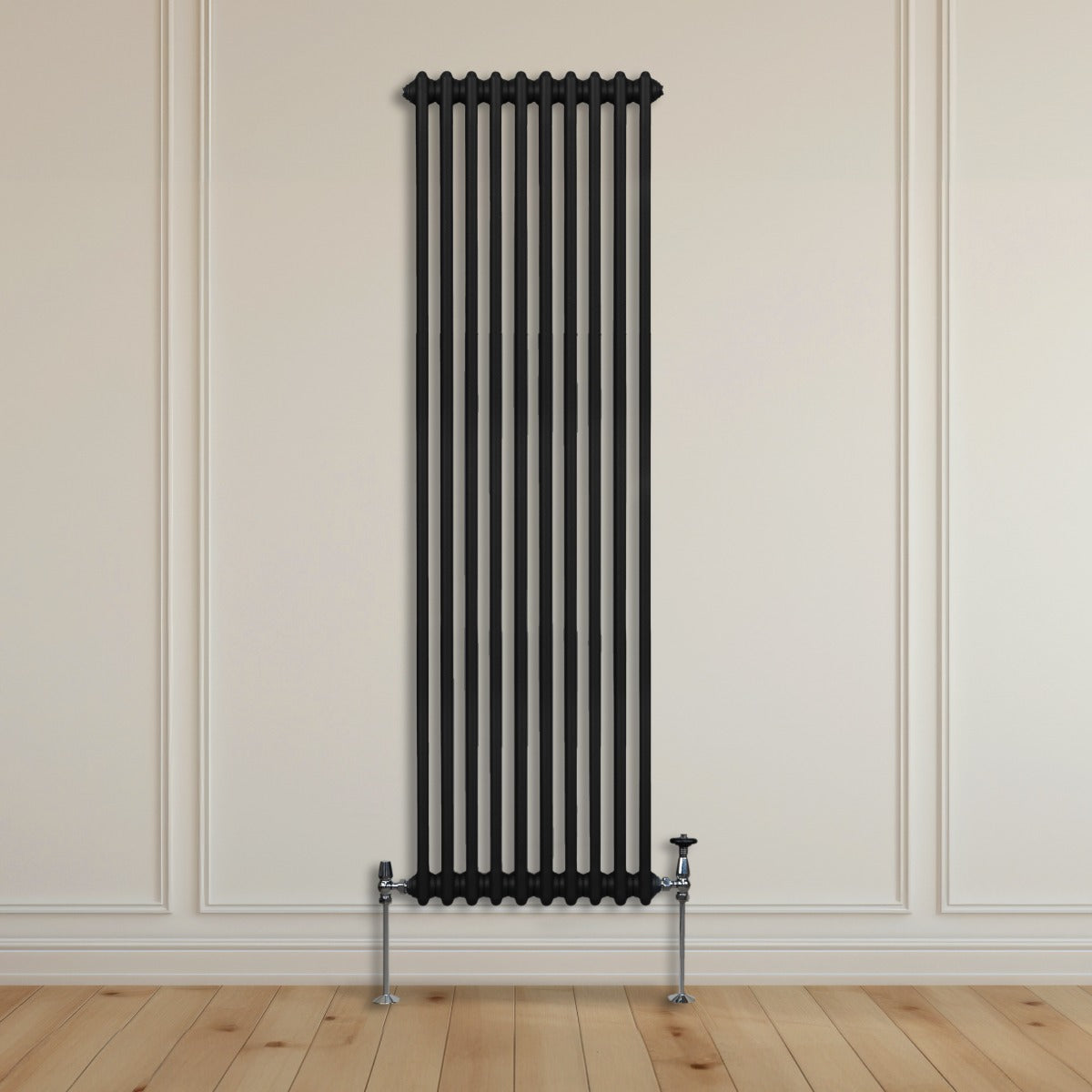 Traditional 2 Column Radiator - 1800 x 472mm - Black - Used - Acceptable