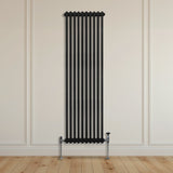 Traditional 2 Column Radiator - 1800 x 472mm - Black - Used - Acceptable