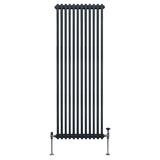 Traditional 2 Column Radiator - 1800 x 562mm - Anthracite Grey - Like New