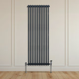 Traditional 2 Column Radiator - 1800 x 562mm - Anthracite Grey - Like New