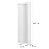 Traditional 2 Column Radiator - 1800 x 562mm - White - Used - Good
