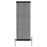 Traditional 2 Column Radiator - 1800 x 562mm - Black - Used - Acceptable