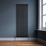 Traditional 2 Column Radiator - 1800 x 562mm - Black - Used - Good