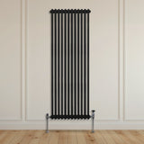 Traditional 2 Column Radiator - 1800 x 562mm - Black - Used - Acceptable