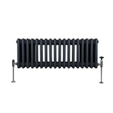 Traditional 3 Column Radiator - 300 x 832mm - Anthracite Grey - Used - Very Good