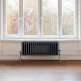 Traditional 3 Column Radiator - 300 x 832mm - Anthracite Grey - Used - Very Good