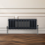 Traditional 3 Column Radiator - 300 x 832mm - Anthracite Grey - Used - Very Good