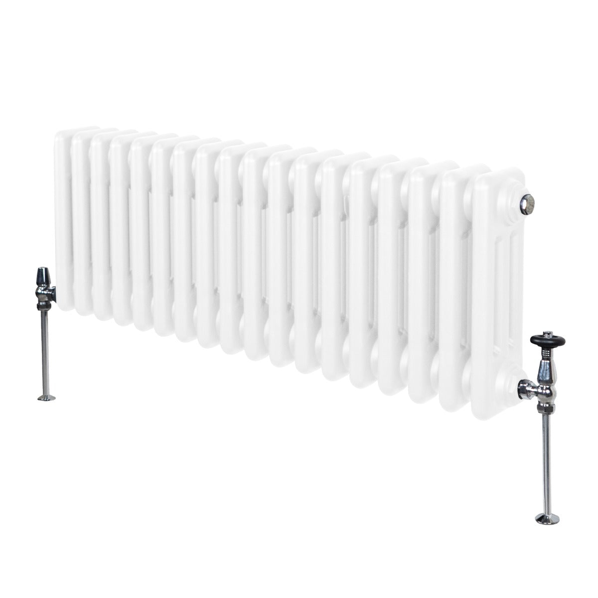 Traditional 3 Column Radiator - 300 x 832mm - White - Used - Acceptable