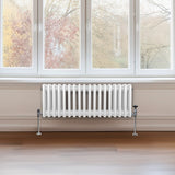 Traditional 3 Column Radiator - 300 x 832mm - White - Used - Good
