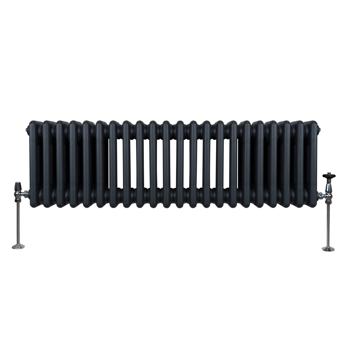 Traditional 3 Column Radiator - 300 x 1012mm - Anthracite Grey - Used - Very Good