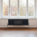 Traditional 3 Column Radiator - 300 x 1012mm - Anthracite Grey - Used - Very Good