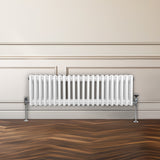 Traditional 3 Column Radiator - 300 x 1012mm - White - Used - Acceptable