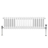 Traditional 3 Column Radiator - 300 x 1192mm - White - Used - Very Good
