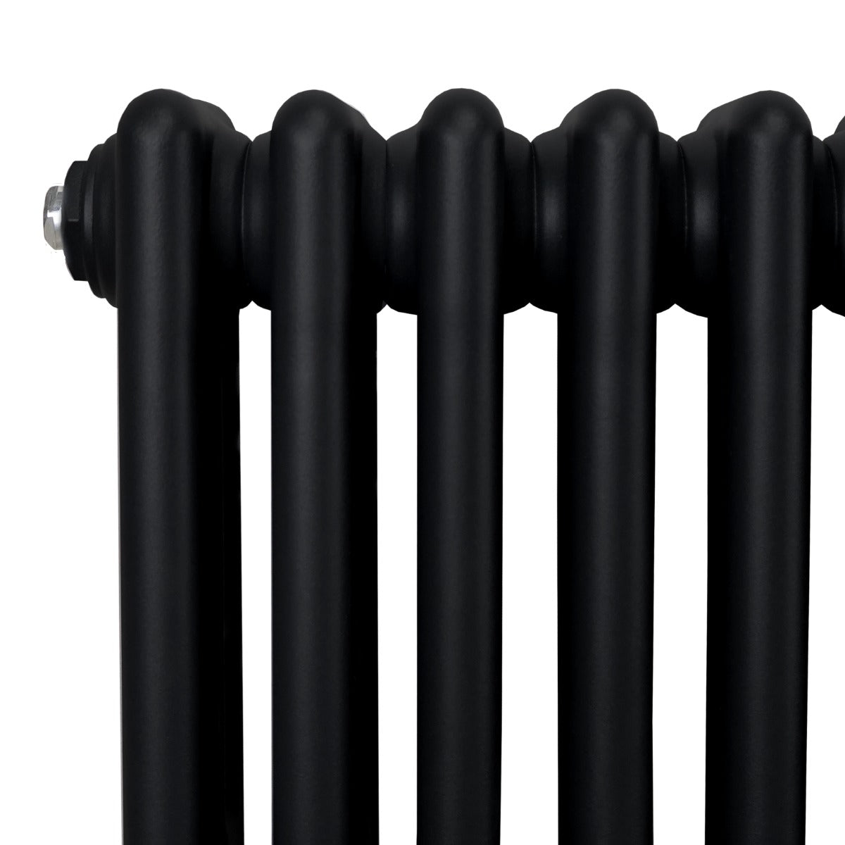 Traditional 3 Column Radiator - 600 x 832mm - Black - Used - Acceptable