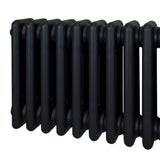 Traditional 3 Column Radiator - 600 x 832mm - Black - Used - Acceptable