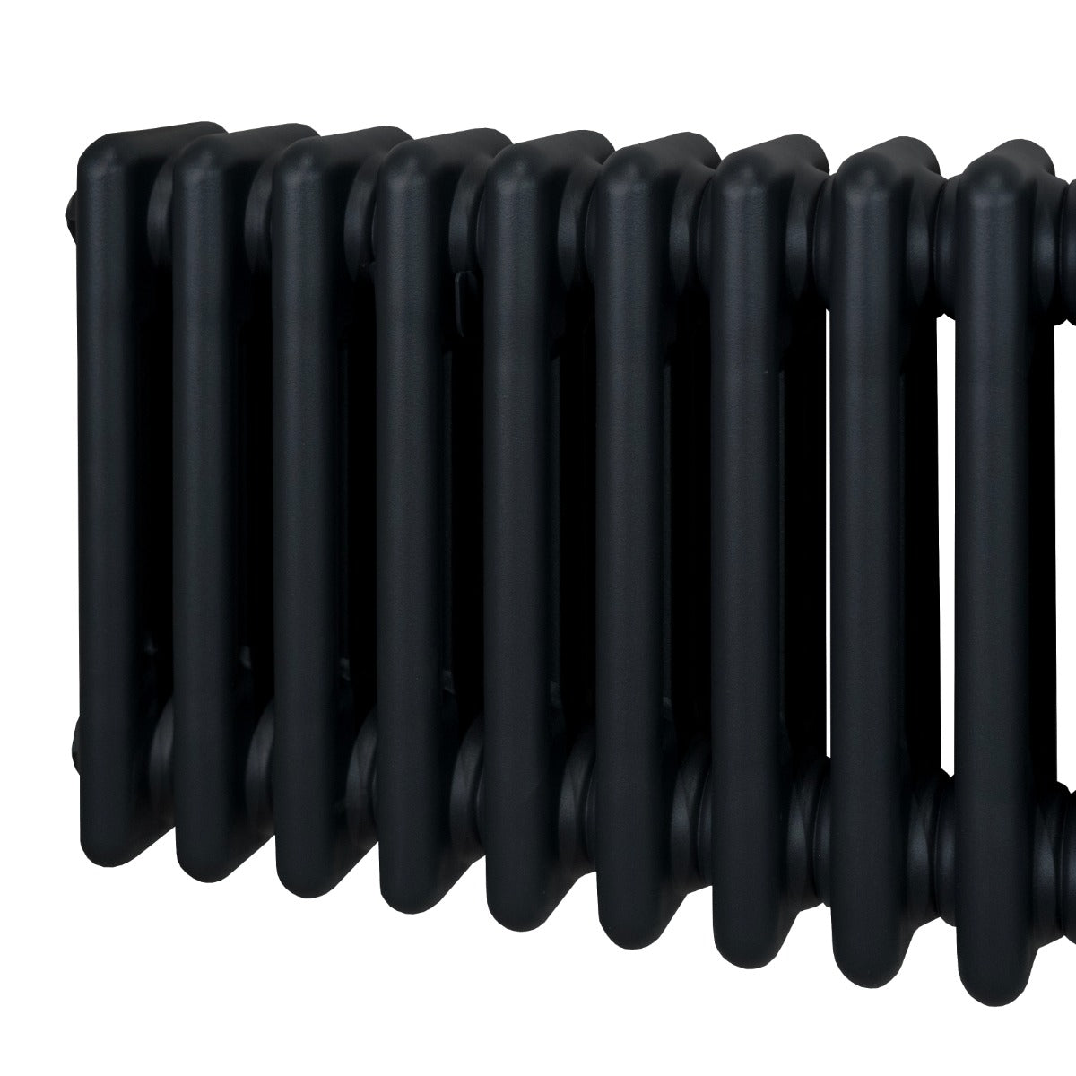Traditional 3 Column Radiator - 600 x 832mm - Black - Used - Good