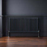 Traditional 3 Column Radiator - 600 x 1012mm - Anthracite Grey - Used - Acceptable