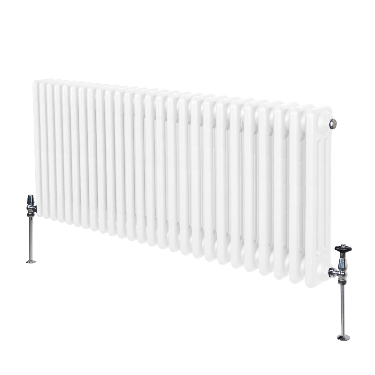 Traditional 3 Column Radiator - 600 x 1192mm - White - Used - Good