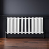 Traditional 3 Column Radiator - 600 x 1192mm - White - Used - Good