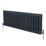 Traditional 3 Column Radiator - 600 x 1462mm - Anthracite Grey - Used - Good