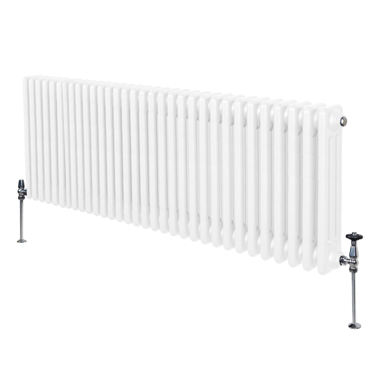 Traditional 3 Column Radiator - 600 x 1462mm - White - Like New