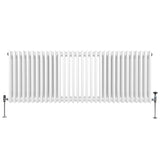 Traditional 3 Column Radiator - 600 x 1462mm - White - Used - Acceptable