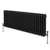 Traditional 3 Column Radiator - 600 x 1462mm - Black - Used - Very Good