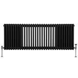 Traditional 3 Column Radiator - 600 x 1462mm - Black - Used - Very Good