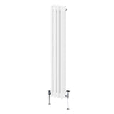 Traditional 3 Column Radiator - 1500 x 202mm - White - Used - Good
