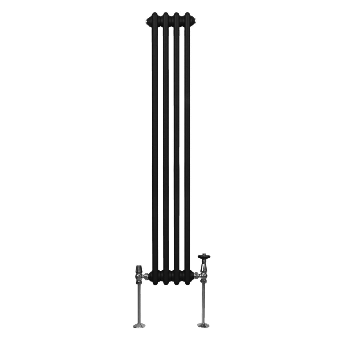 Traditional 3 Column Radiator - 1500 x 202mm - Black - Used - Good