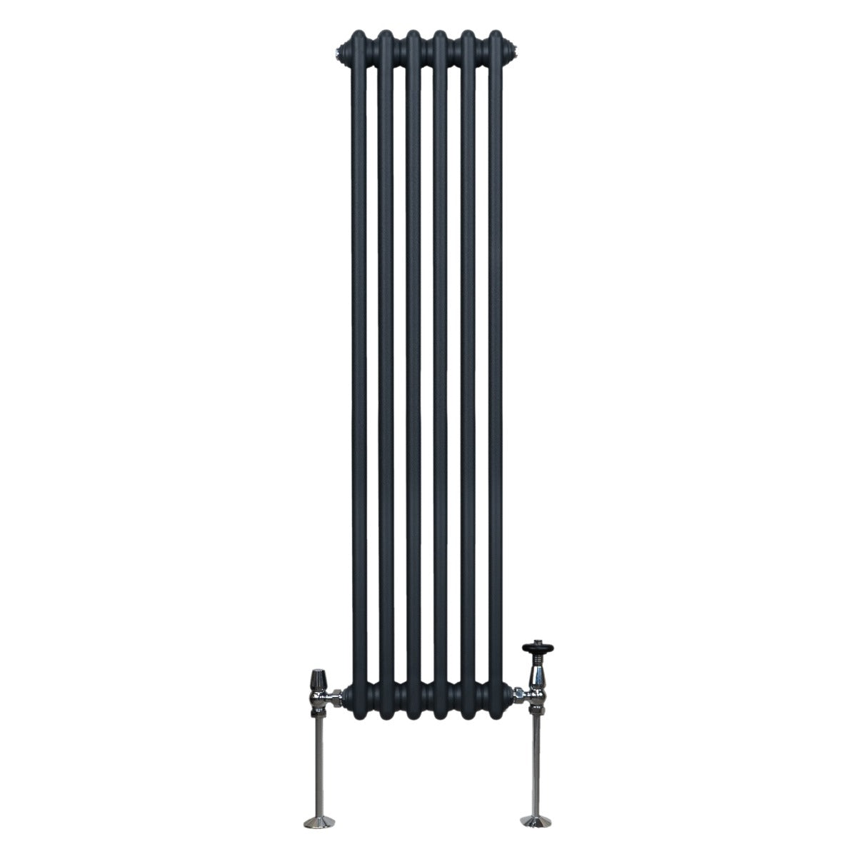 Traditional 3 Column Radiator - 1500 x 292mm - Anthracite Grey - Used - Good
