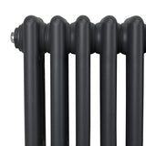 Traditional 3 Column Radiator - 1500 x 292mm - Anthracite Grey - Used - Very Good