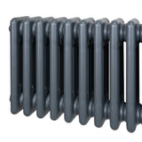 Traditional 3 Column Radiator - 1500 x 292mm - Anthracite Grey - Used - Very Good