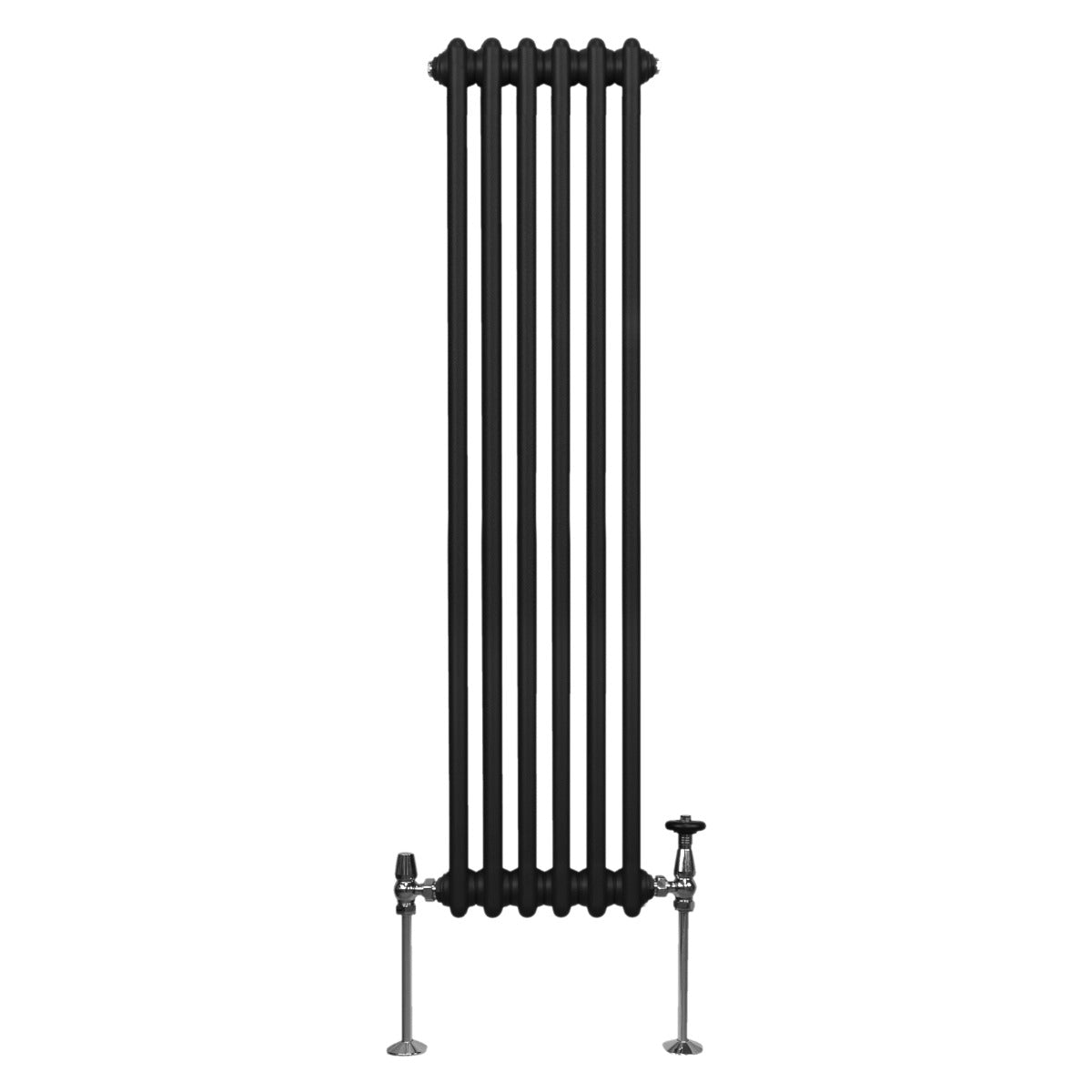 Traditional 3 Column Radiator - 1500 x 292mm - Black - Used - Good