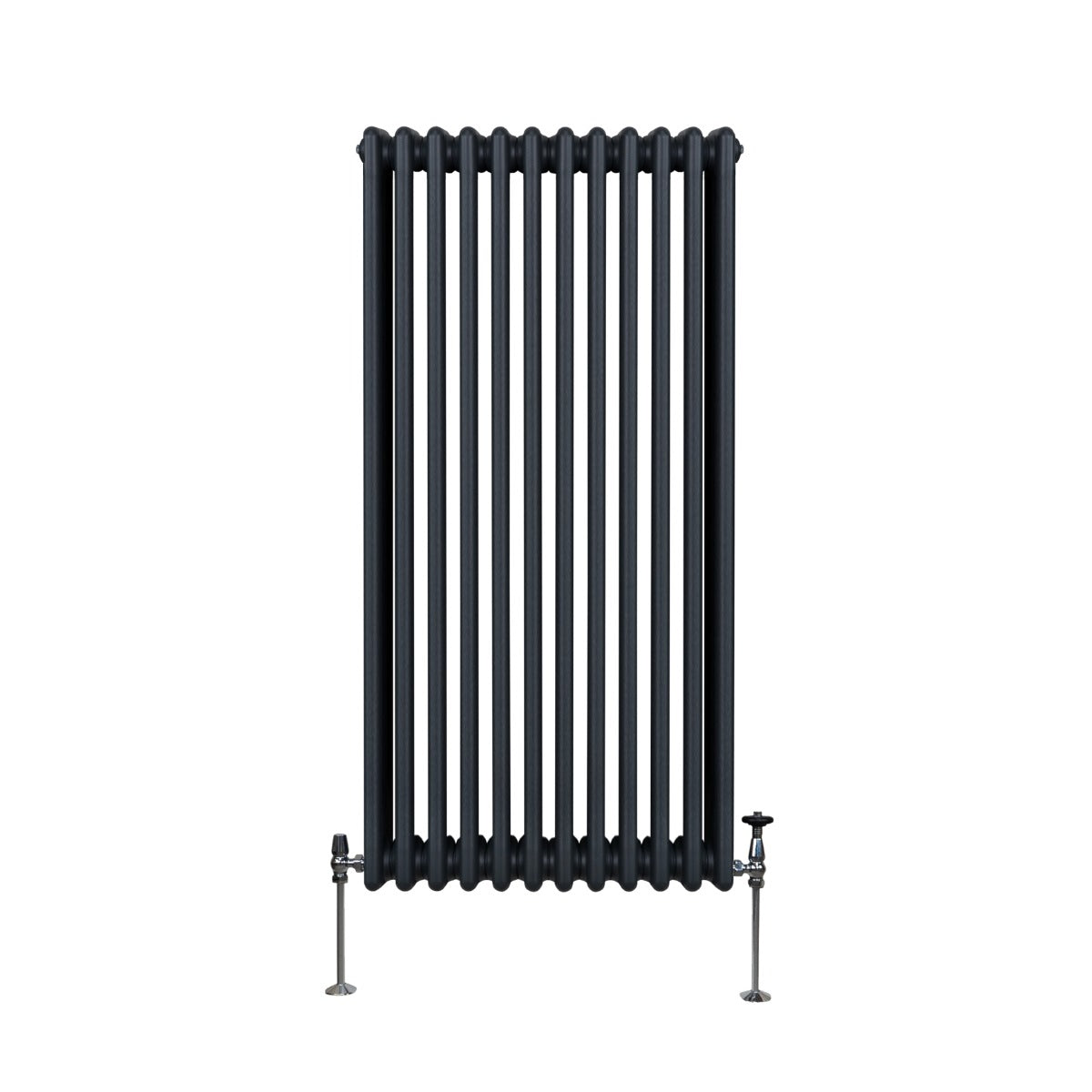 Traditional 3 Column Radiator - 1500 x 562mm - Anthracite Grey - Used - Good